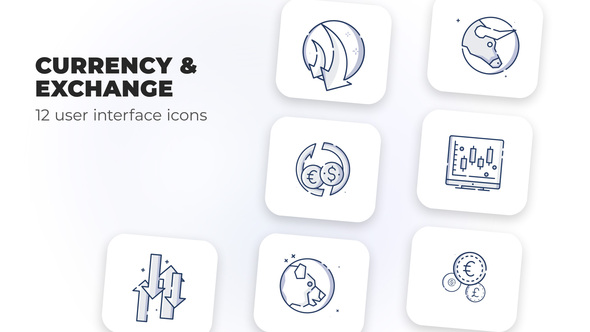 Currency & Exchange- user interface icons