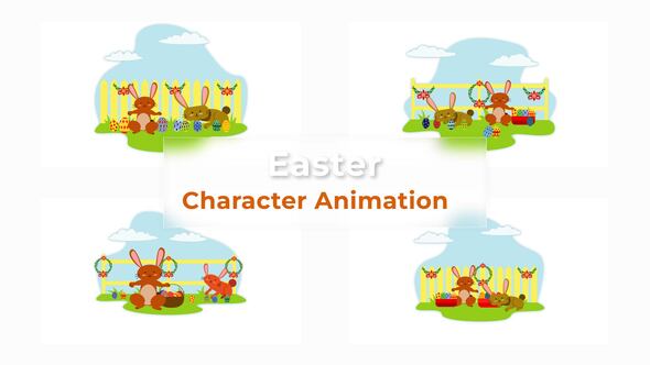 VideoHive Easter Character Animation Scene Pack 37070416