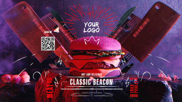 VideoHive Fast Food Logo Reveal 36724285