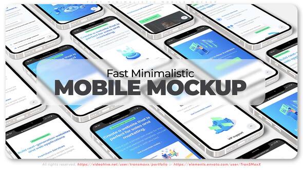 VideoHive Fast Minimalistic Mobile Mockup 36745499
