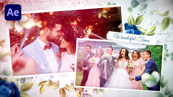 VideoHive Floral Wedding Photo Slideshow 37111221