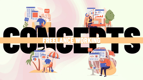 VideoHive Freelance working – Scene Situation 36653846