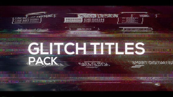 VideoHive Glitch X Titles Pack 36572654
