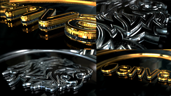 VideoHive Gold And Silver Glossy Logo 24991062