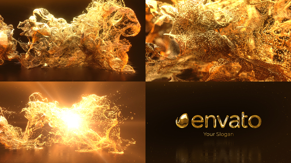 VideoHive Gold Dust Explosion Logo 39955598