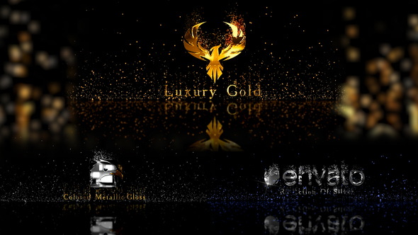 VideoHive Gold Metal And Particles 28378701