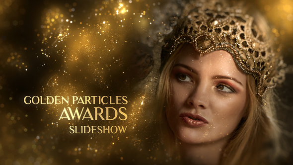 VideoHive Golden Particles Awards Slideshow 37183864