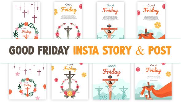 VideoHive Good Friday Instagram Story Post 37163695