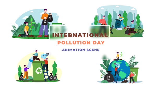 VideoHive International Pollution Day Animation Scene After Effects Template 39651443