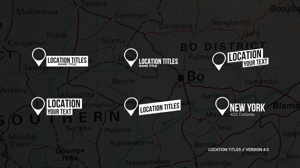 VideoHive Location Titles | After Effects 36974733