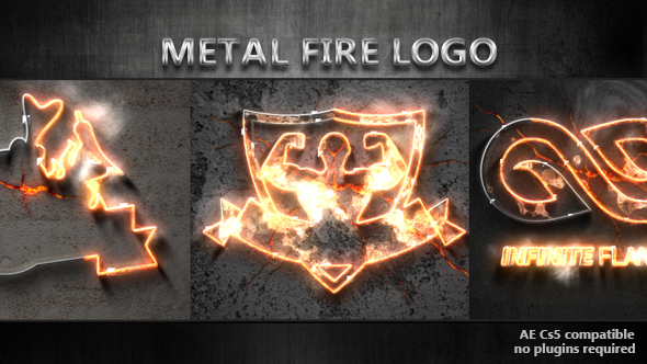 VideoHive Metal Fire Logo 17324302