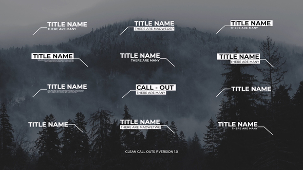 VideoHive Minimal Call Outs | After Effects 37103088