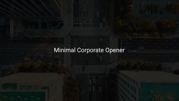 VideoHive Minimal Corporate Opener 39626504