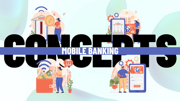 VideoHive Mobile banking – Scene Situation 36653926