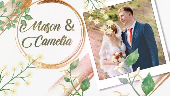 VideoHive Nature Background Wedding Invitation Card Slideshow 39654969