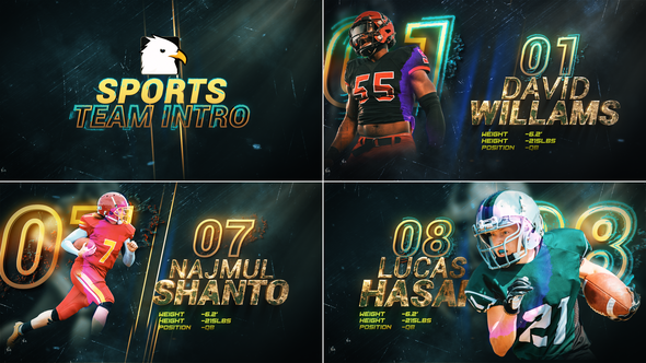 VideoHive Powerful Sports team Player Promo || Player Profiles 34859938
