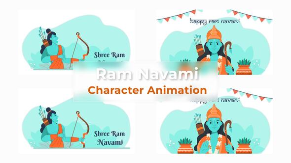 VideoHive Ram Navmi Character Animation Scene Pack 37148186