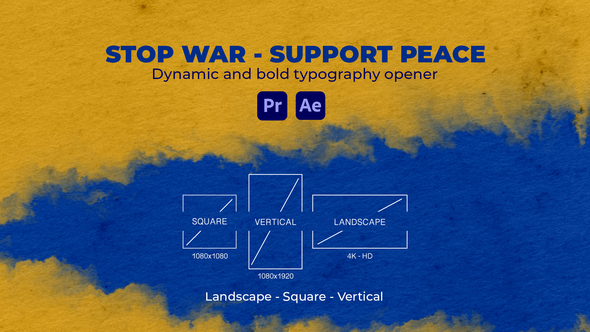 VideoHive Stop War - Support Peace 36571413
