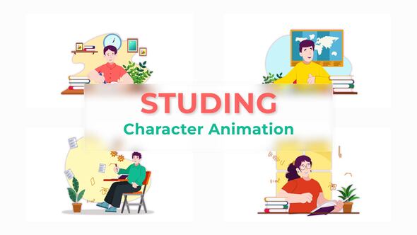 VideoHive Studying Character Animation Scene Pack 37070320
