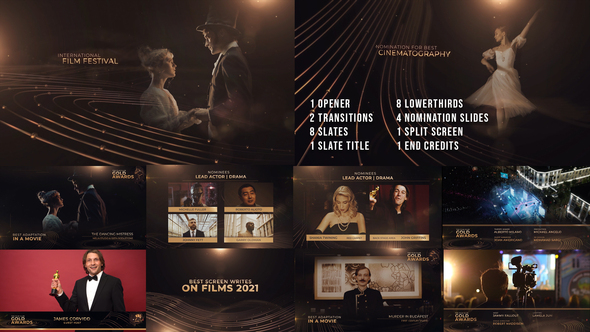 VideoHive The Golden Award Show Package 36656444