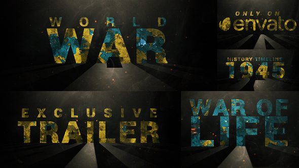VideoHive War Trailer Teaser 25821393