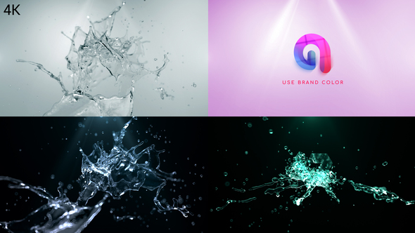 VideoHive Water Splash Logo Reveal 2 25518227