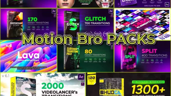 Motion Bro All Packs For After Effects 2020