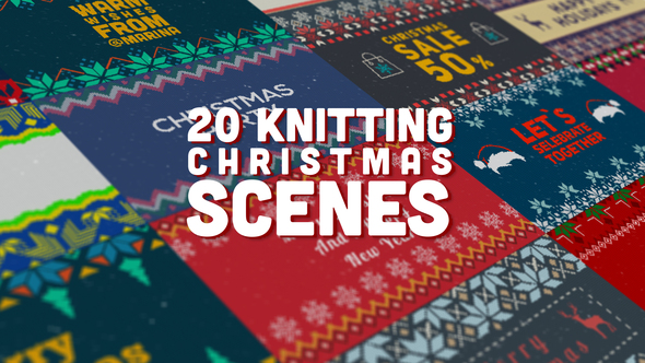 Knitting Christmas Scenes – Videohive Download 25115750