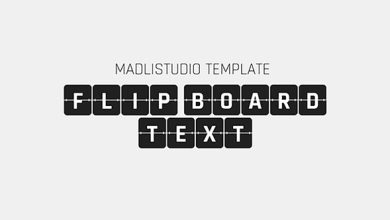 3D Flip Board Text Free - Download VideoHive 35057091