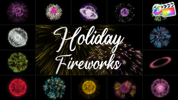 VideoHive – Holiday Fireworks for FCPX – 42711192