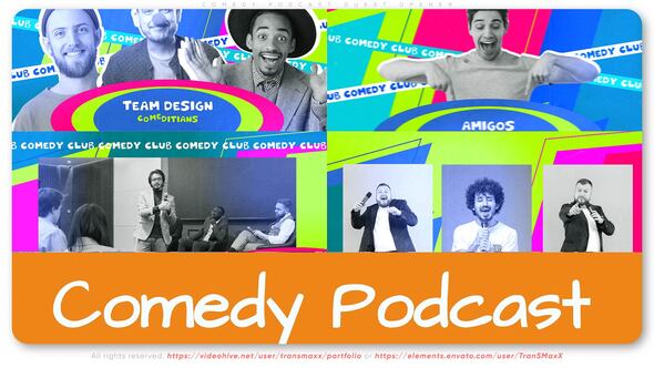 VideoHive Comedy Podcast Guest Opener 48776274