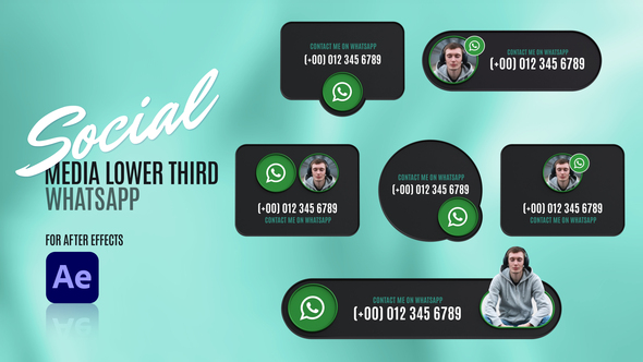 VideoHive Social Media Lower Thirds – WhatsApp 48664514