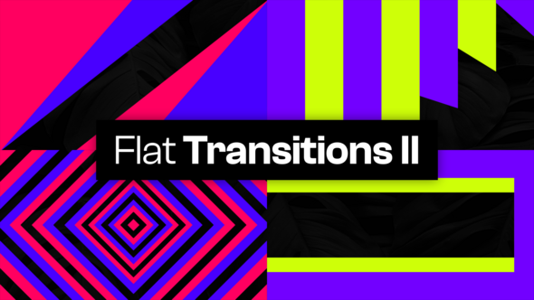 VideoHive 25 Flat Transitions II 48027976