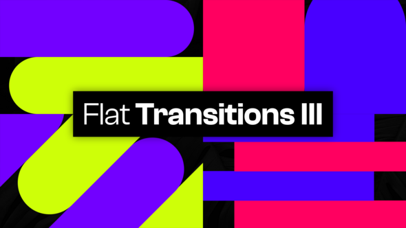 VideoHive 25 Flat Transitions III 48028013