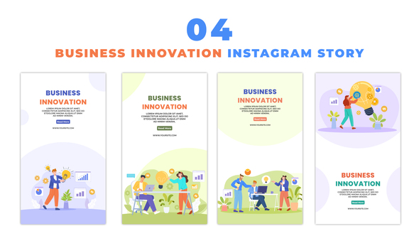 VideoHive 2D Vector Entrepreneurship Animated Character Instagram Story 48060089