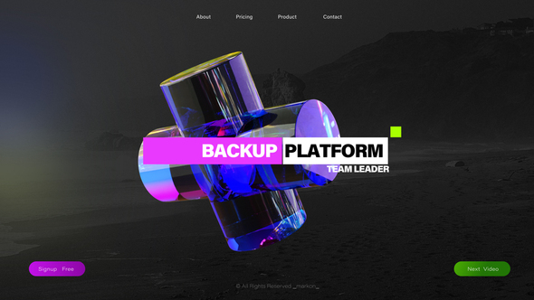 VideoHive 3D Glass Colorful Computer Science Titles 48174780