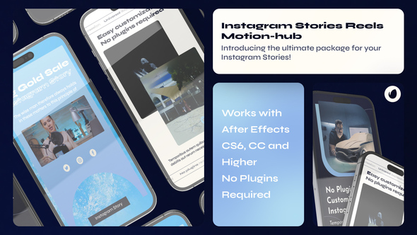VideoHive Blue Instagram Stories 48181831