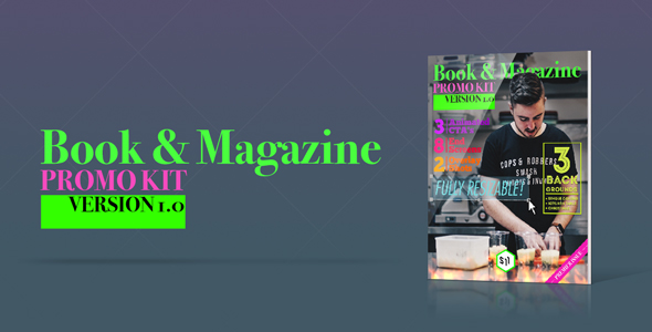 VideoHive Book and Magazine Promo Kit 19742450