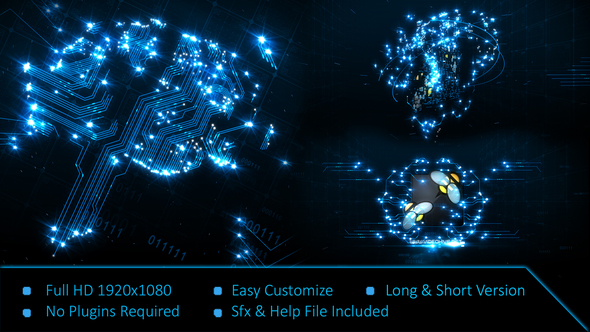 VideoHive Brain Circuit Reveal Logo 24643257