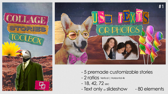 VideoHive Collage Stories Toolbox 45139886