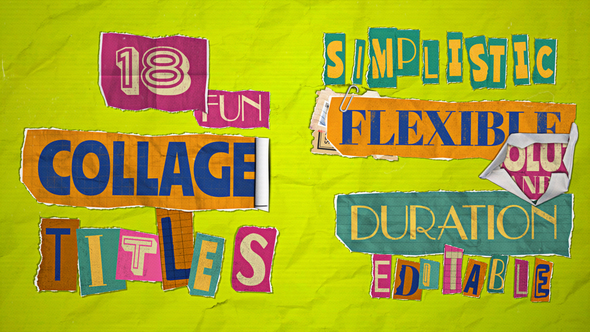 VideoHive Collage and Paper Titles 45741626