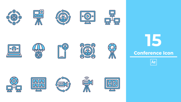 VideoHive Conference Icon After Effect 48888702