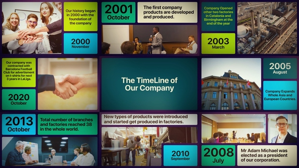 VideoHive Corporate Company Timeline Slideshow 48870233