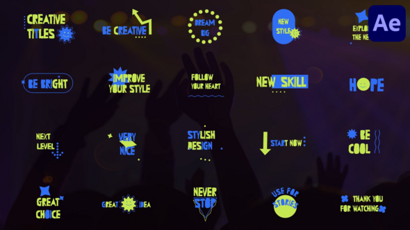 VideoHive Creative Titles for After Effects 48191766