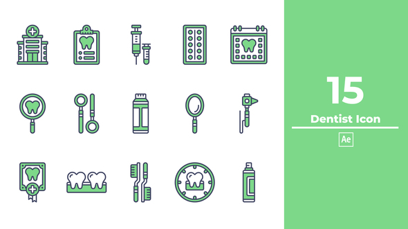 VideoHive Dentist Icon After Effect 48368861