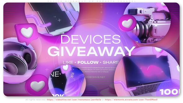 VideoHive Device Giveaway On Gadgets Channel 48802592
