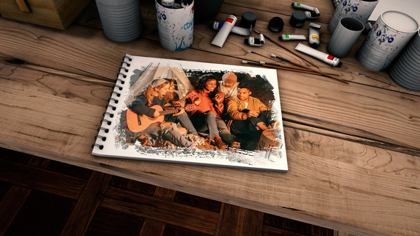 VideoHive Drawing Memories (4K Slideshow) 48362006