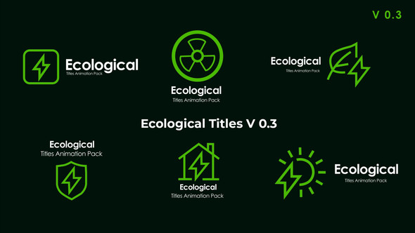 VideoHive Ecological Titles V 0.3 48764600