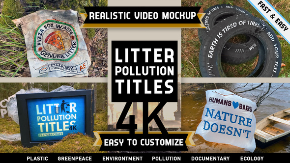 VideoHive Environment Litter Pollution Titles Intro 26709460