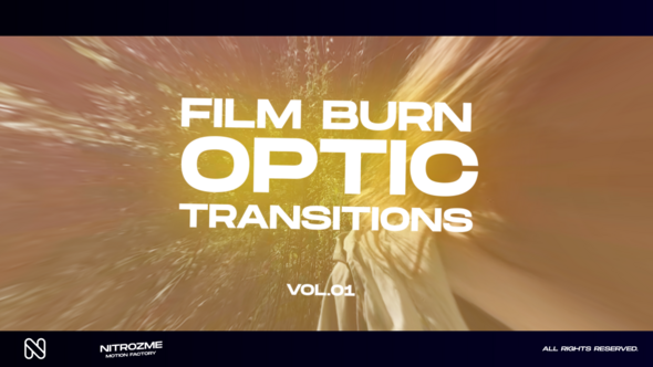 VideoHive Film Burns Optic Transitions Vol. 01 48059684
